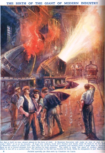 Die Geburt des Riesen der modernen Industrie, Illustration aus 
